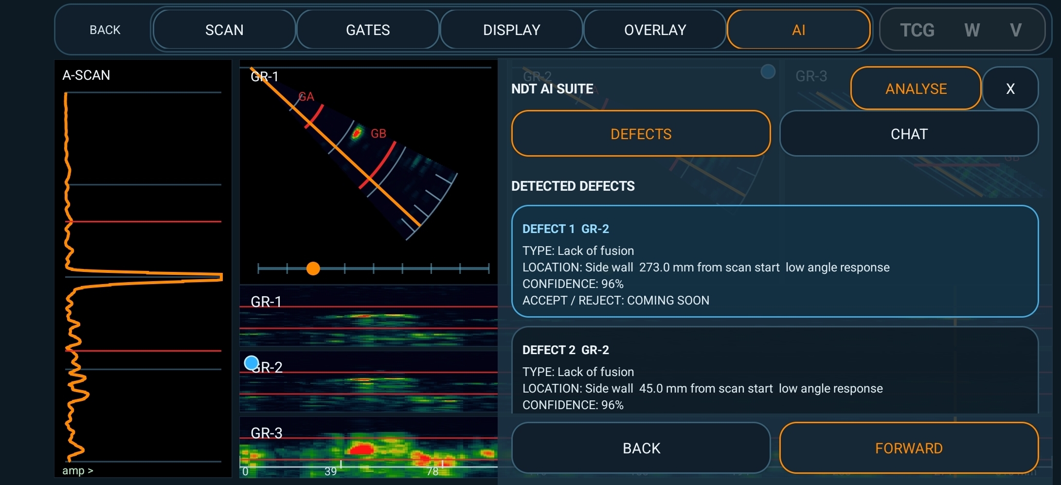 NDT Inspection Suite Android PAUT AI